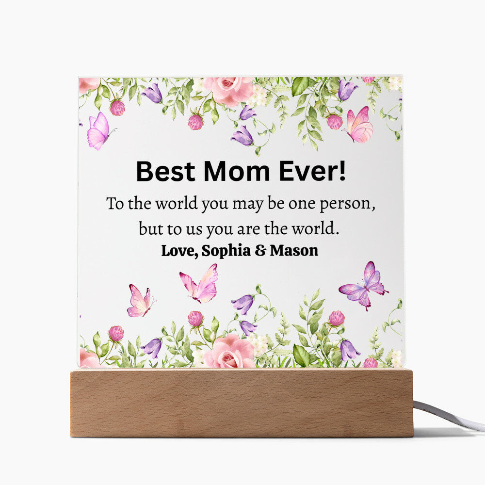 Best Mother Ever Acrylic Plaque