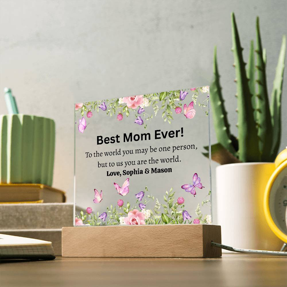 Best Mother Ever Acrylic Plaque