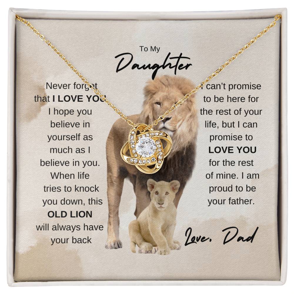 To my Daughter | Love Knot Necklace