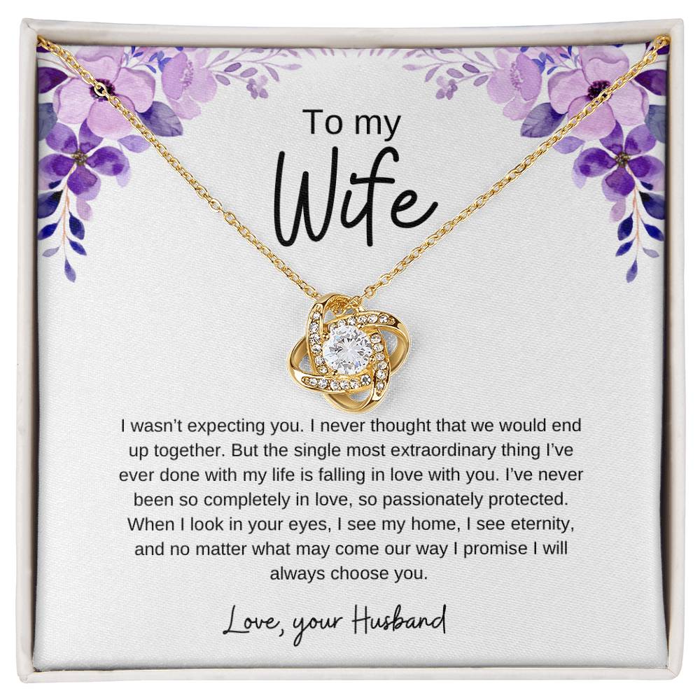 To my Wife | Love knot necklace
