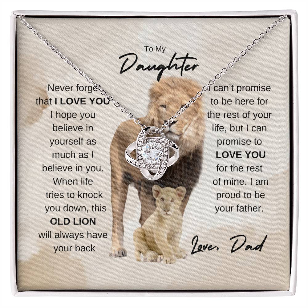 To my Daughter | Love Knot Necklace