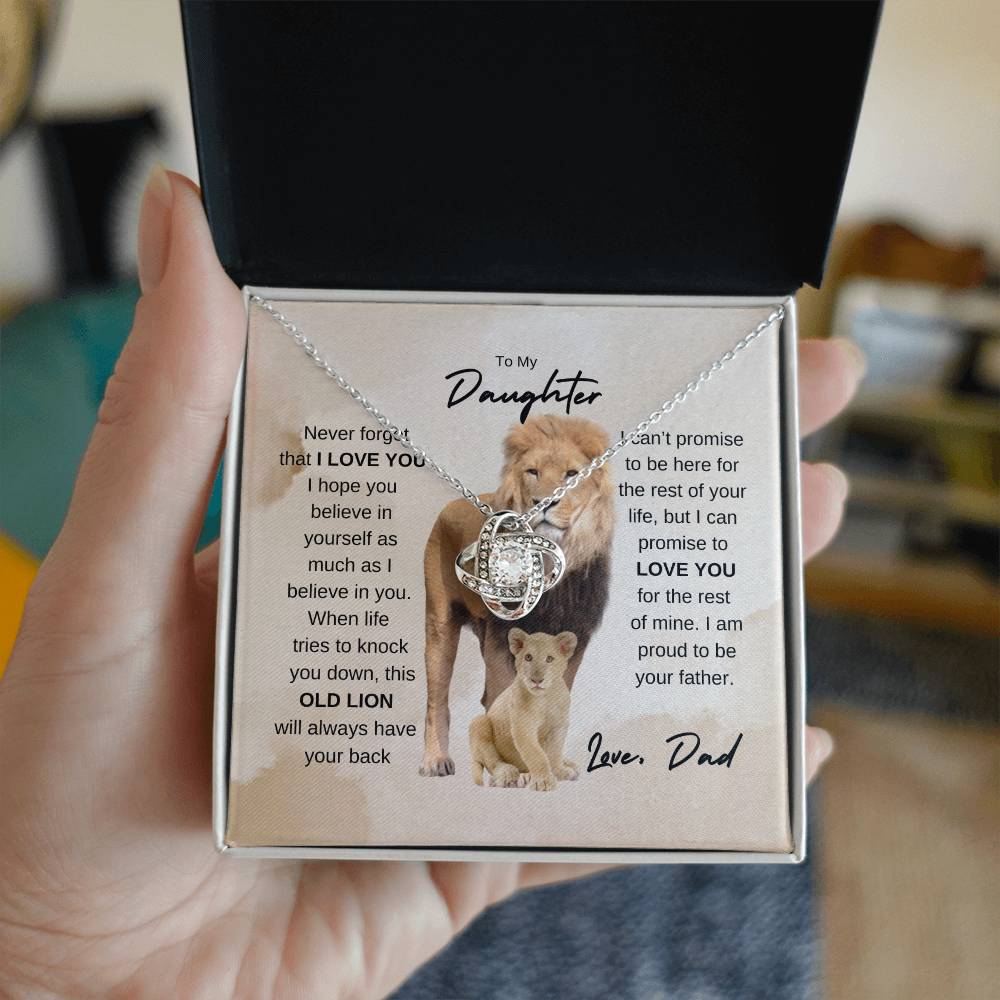 To my Daughter | Love Knot Necklace