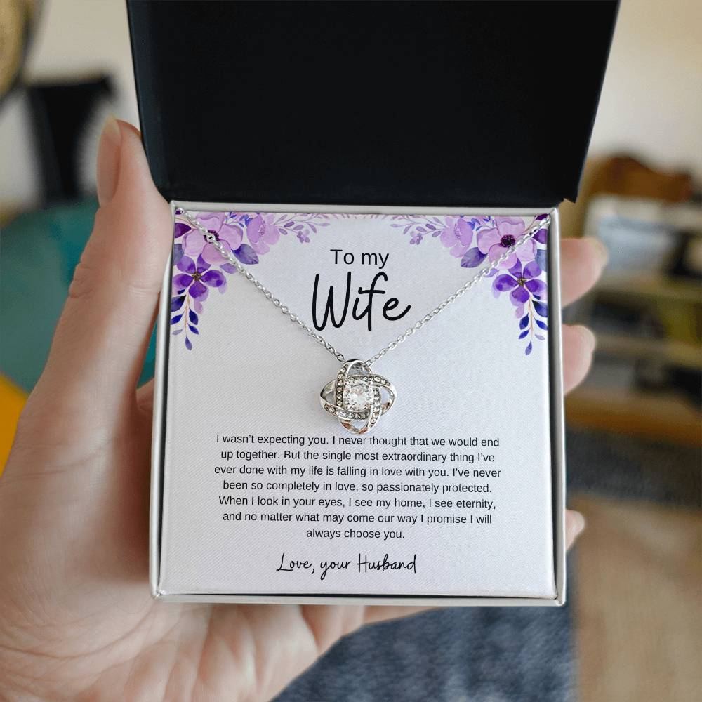 To my Wife | Love knot necklace