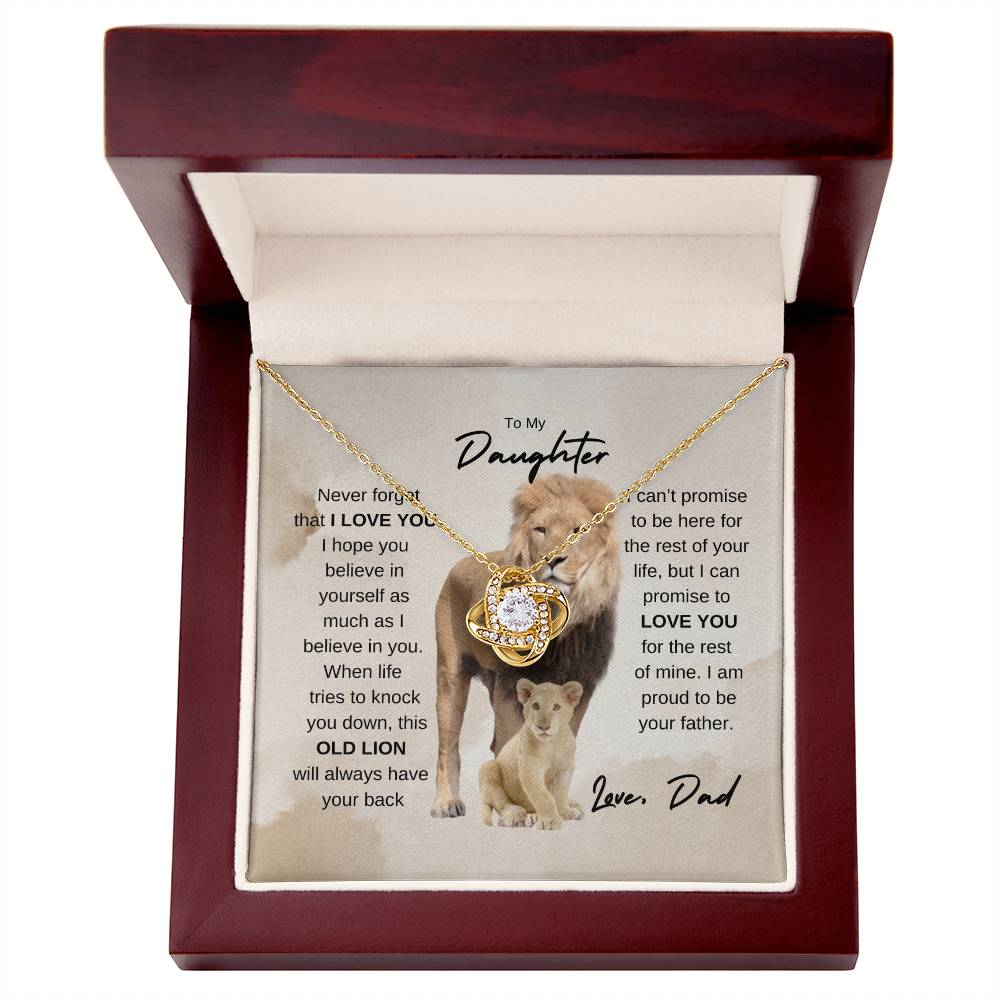 To my Daughter | Love Knot Necklace