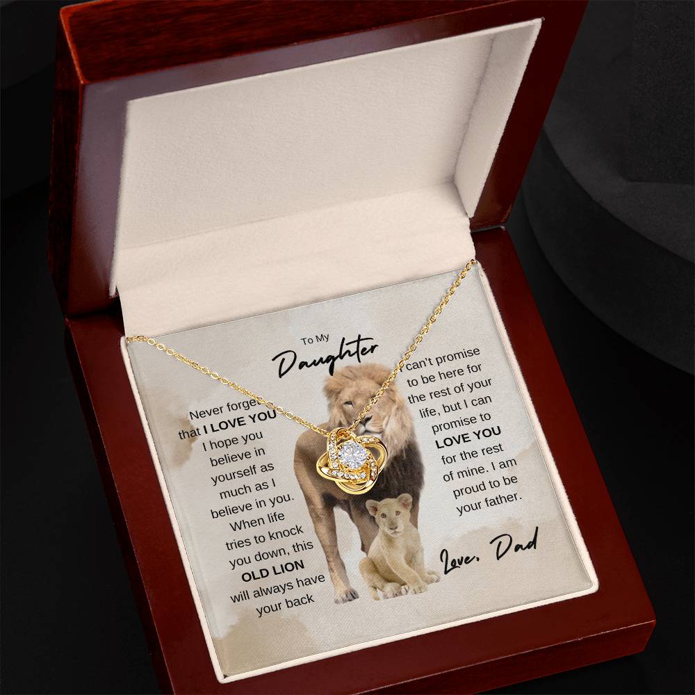 To my Daughter | Love Knot Necklace