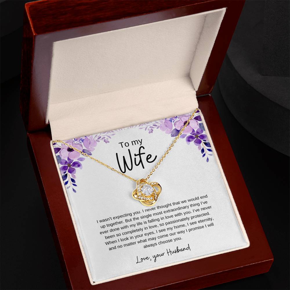 To my Wife | Love knot necklace