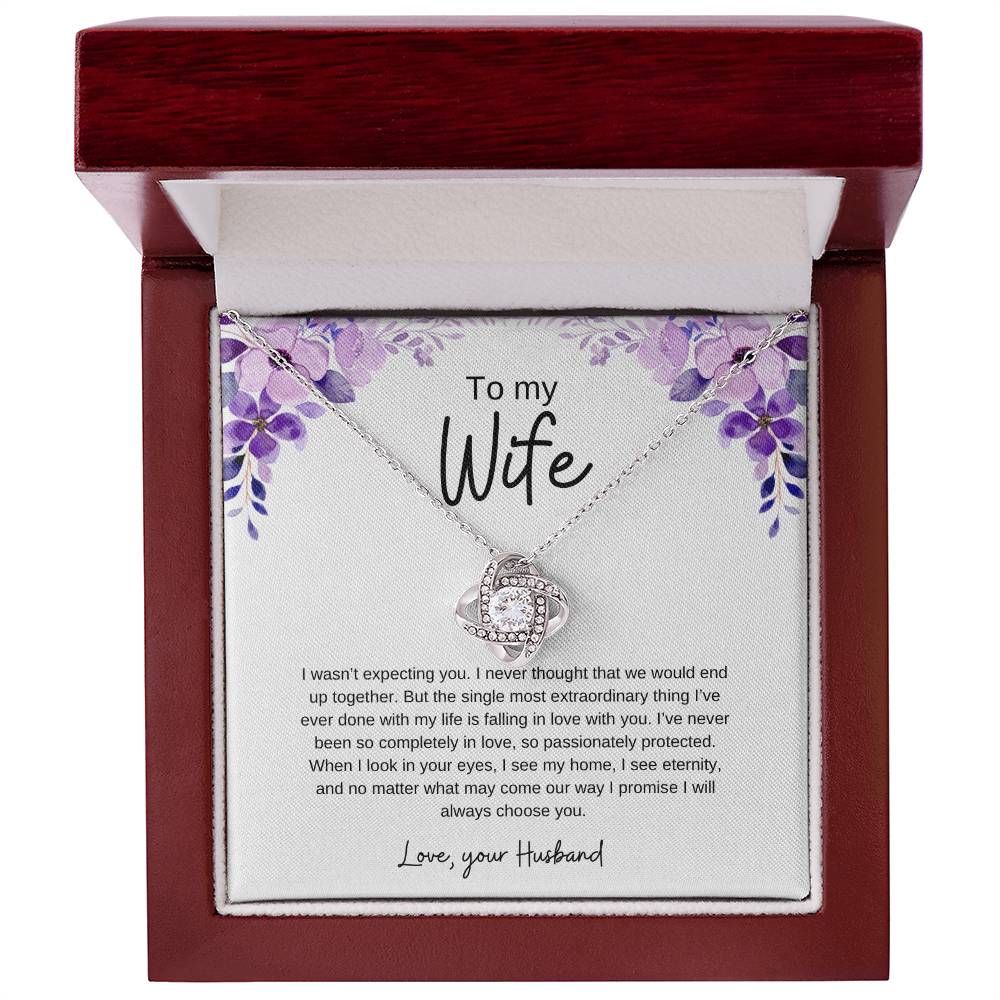 To my Wife | Love knot necklace