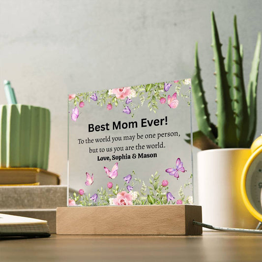 Best Mother Ever Acrylic Plaque
