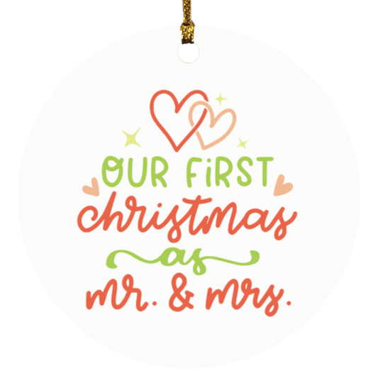 Our First Christmas | Circle Ornament