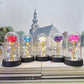 Galaxy Rose Flowers Valentines Day Gift for Girlfriend Eternal Rose LED Light Foil Flower Wedding Decor Christmas Gifts