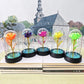 Galaxy Rose Flowers Valentines Day Gift for Girlfriend Eternal Rose LED Light Foil Flower Wedding Decor Christmas Gifts