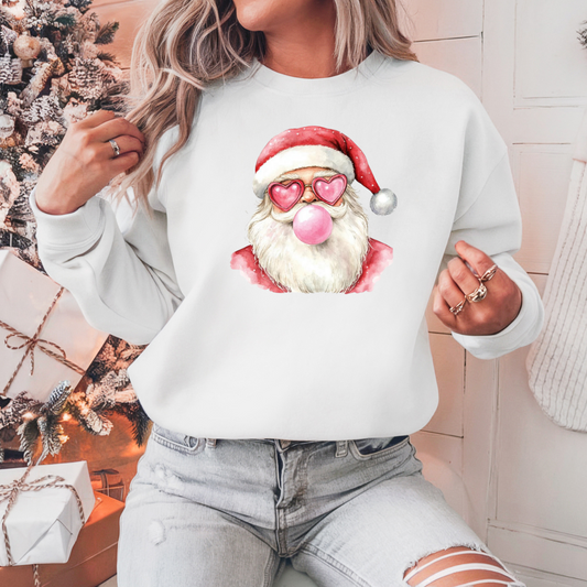 Christmas Santa Blowing Bubble Shirt