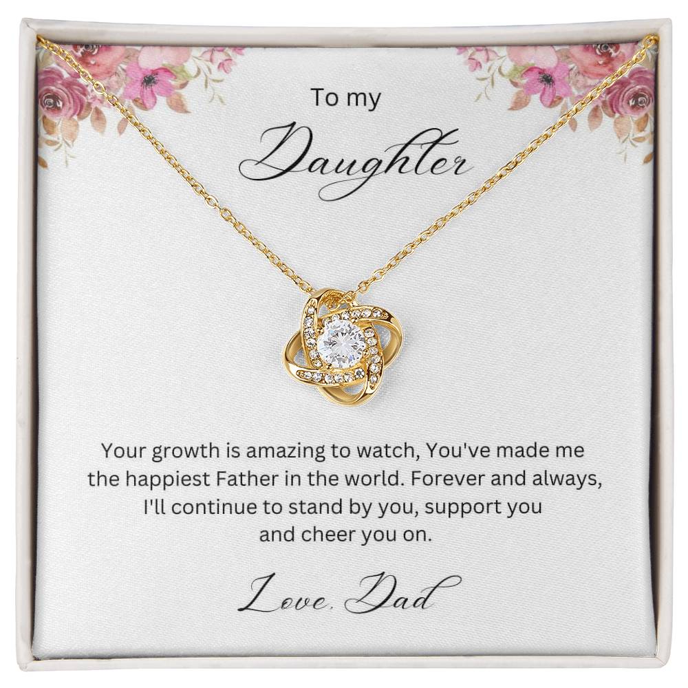 To My Daughter | Love Knot Necklace