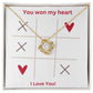 You won my heart | Love knot necklace