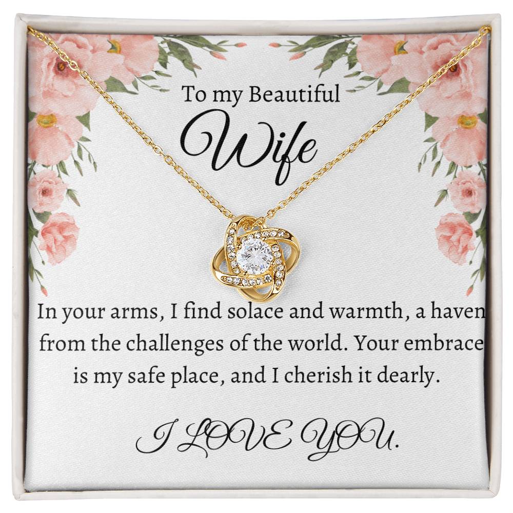 To my beautiful wife | Love Knot necklace