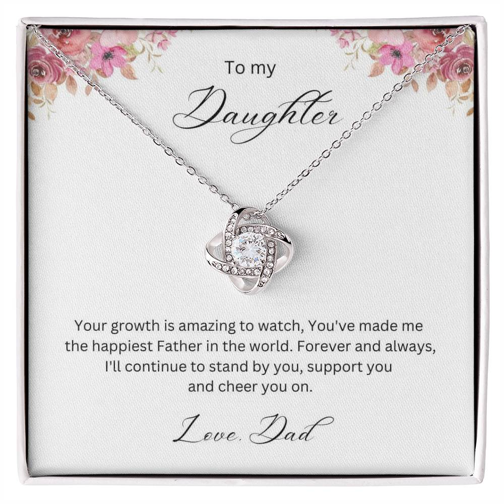 To My Daughter | Love Knot Necklace