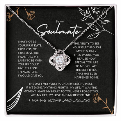 To my Soulmate | love knot necklace
