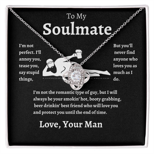 To my soulmate | Love knot necklace