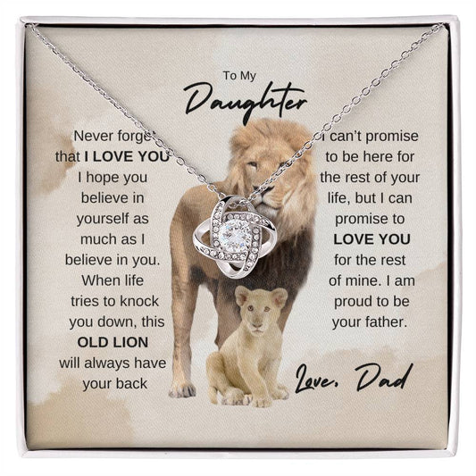 To my Daughter | Love Knot Necklace