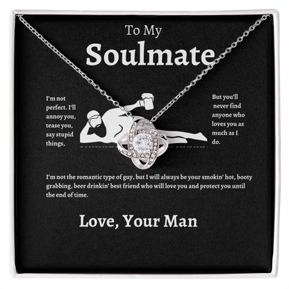 To my Soulmate | Love knot necklace