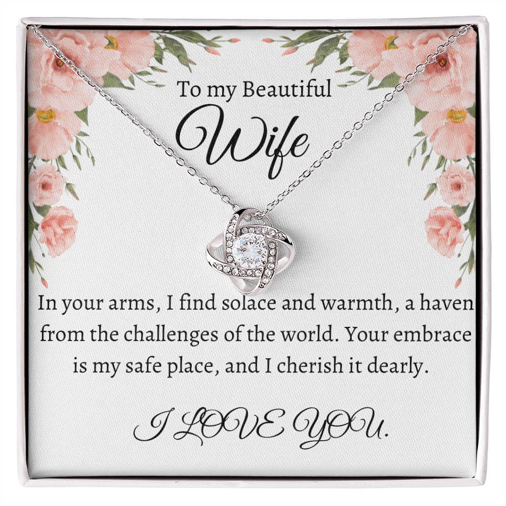 To my beautiful wife | Love Knot necklace