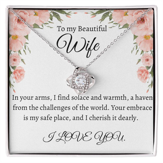 To my beautiful wife | Love Knot necklace