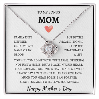 To my Bonus Mom you welcomed me