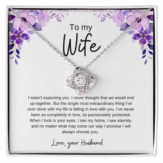 To my Wife | Love knot necklace