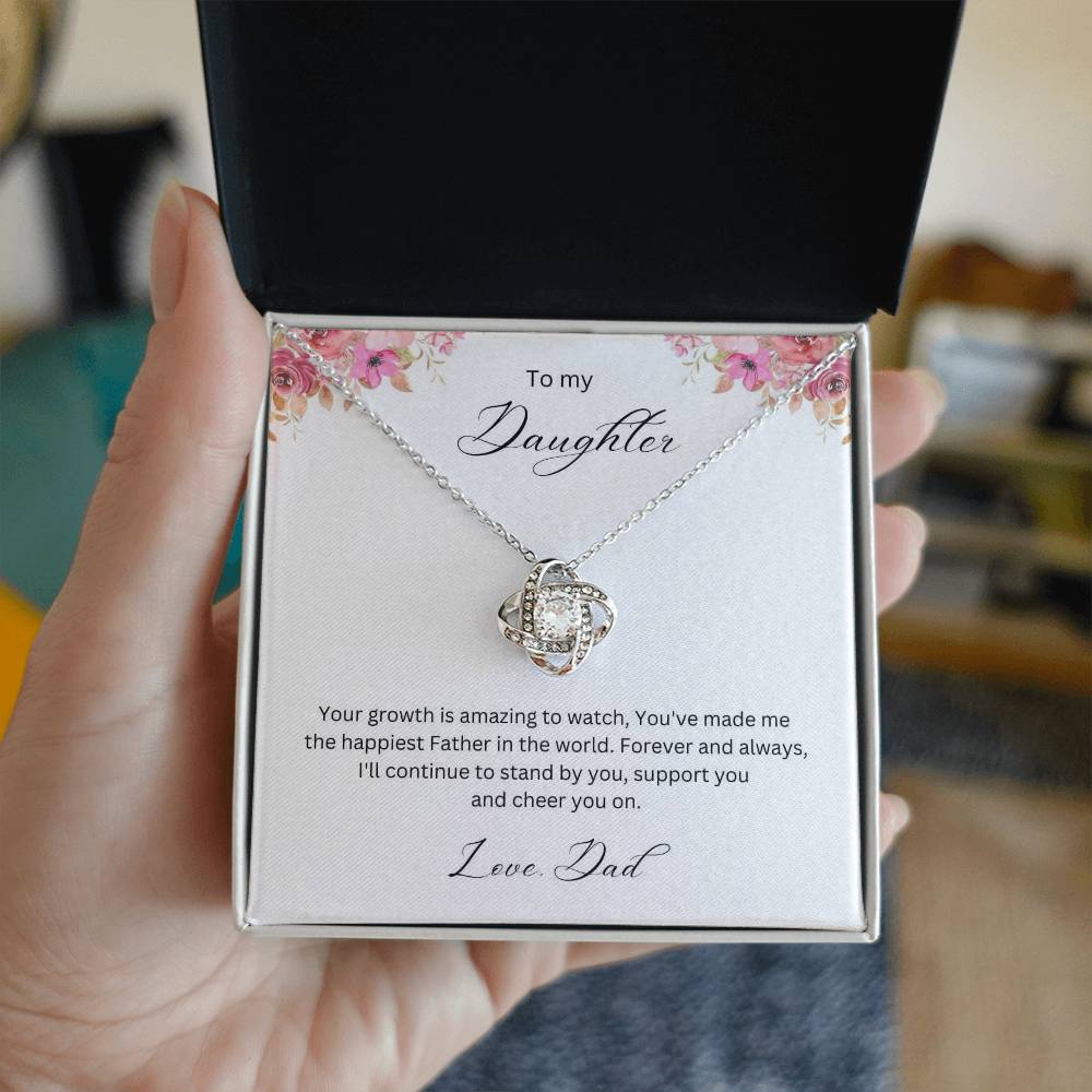 To My Daughter | Love Knot Necklace