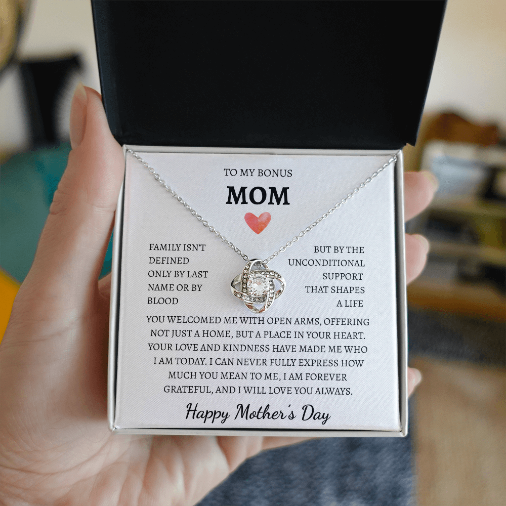 To my Bonus Mom you welcomed me