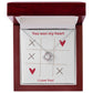 You won my heart | Love knot necklace