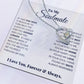 To my Soulmate love knot necklace