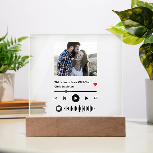 Custom Photo Music Plaque Night Light